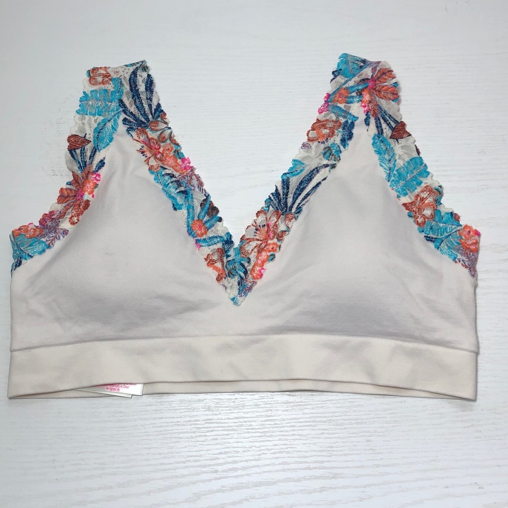 New PINK Victoria's Secret Lace Bralette Bra Women’s Size Large